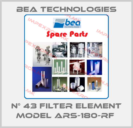 BEA Technologies-N° 43 FILTER ELEMENT MODEL ARS-180-RF price