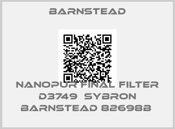 Barnstead-NANOPUR FINAL FILTER D3749  SYBRON BARNSTEAD 82698B price