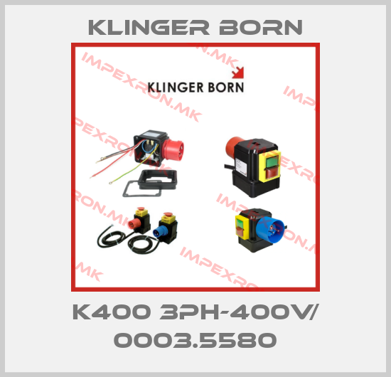 Klinger Born-K400 3Ph-400V/ 0003.5580price