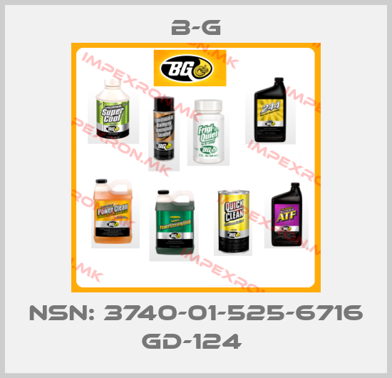 B-G-NSN: 3740-01-525-6716 GD-124 price