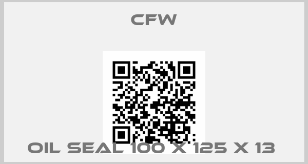 CFW-OIL SEAL 100 X 125 X 13 price