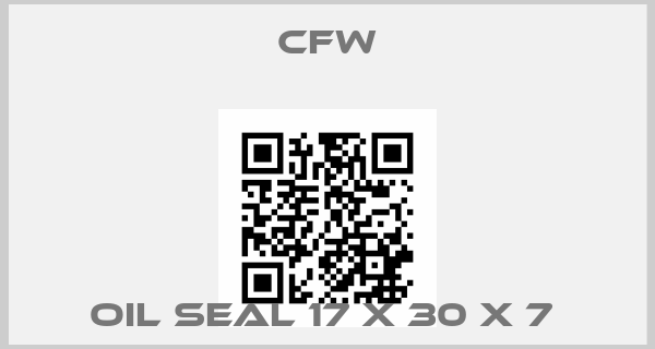 CFW-OIL SEAL 17 X 30 X 7 price