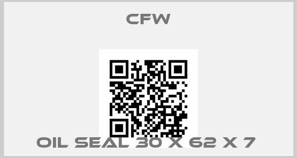 CFW-OIL SEAL 30 X 62 X 7 price