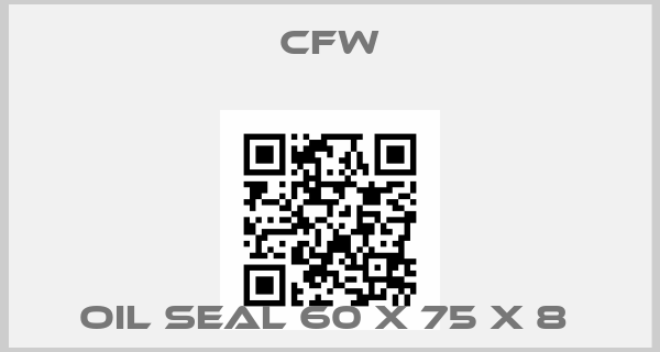 CFW-OIL SEAL 60 X 75 X 8 price