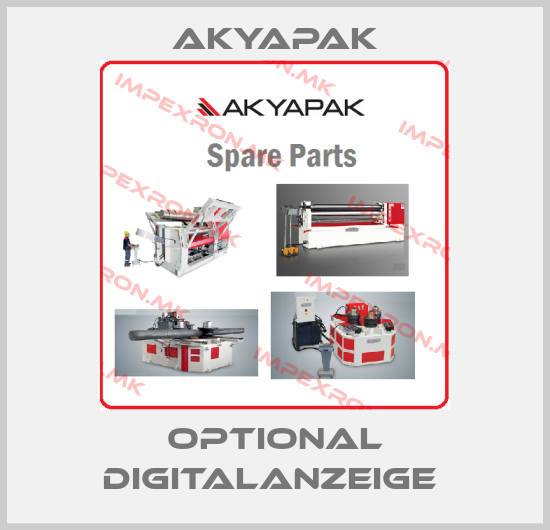 Akyapak-OPTIONAL DIGITALANZEIGE price