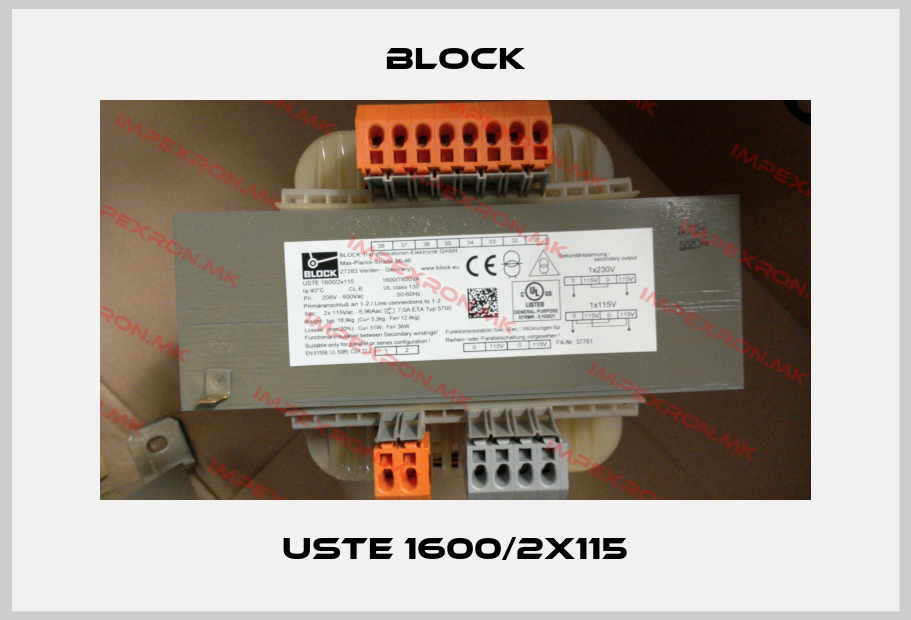 Block-USTE 1600/2x115price
