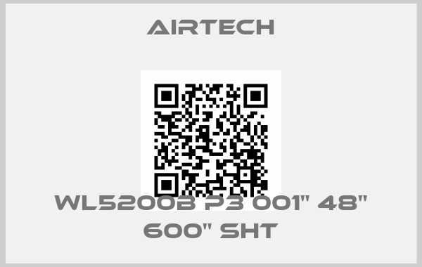 Airtech-WL5200B P3 001" 48" 600" SHTprice