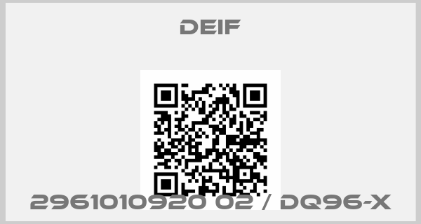 Deif-2961010920 02 / DQ96-xprice