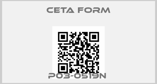 CETA FORM-P03-0519N price
