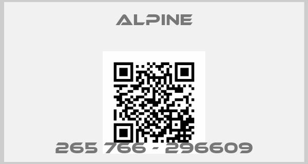Alpine-265 766 - 296609price