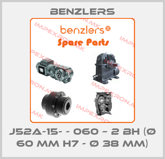 Benzlers-J52A-15- - 060 – 2 BH (Ø 60 mm H7 - Ø 38 mm)price