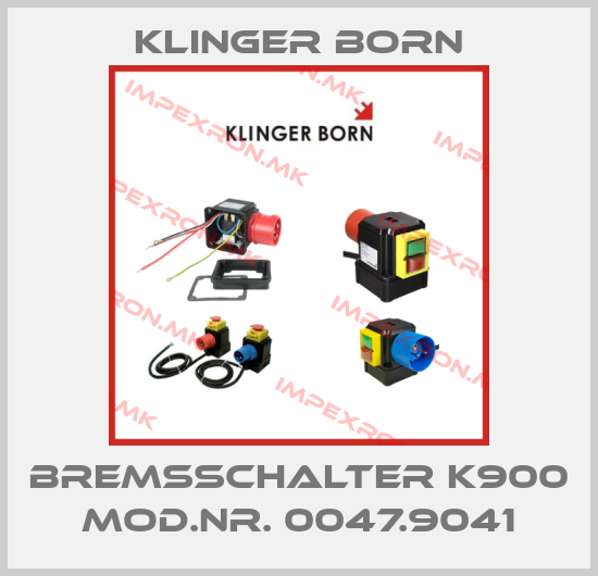 Klinger Born-Bremsschalter K900 Mod.Nr. 0047.9041price