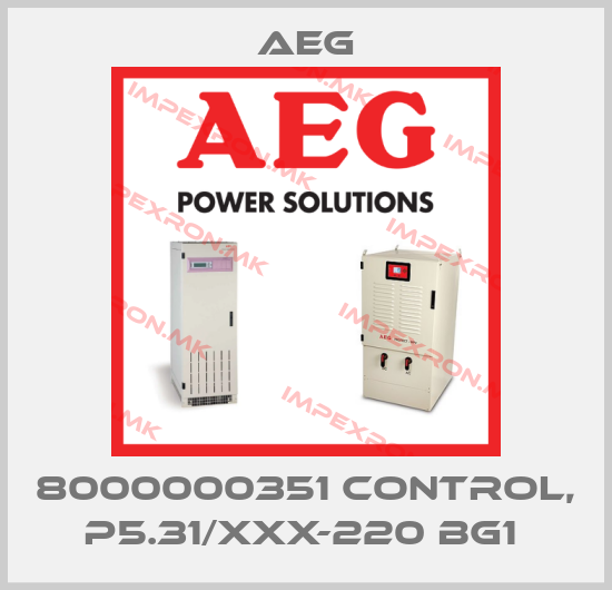 AEG-8000000351 CONTROL, P5.31/XXX-220 BG1 price