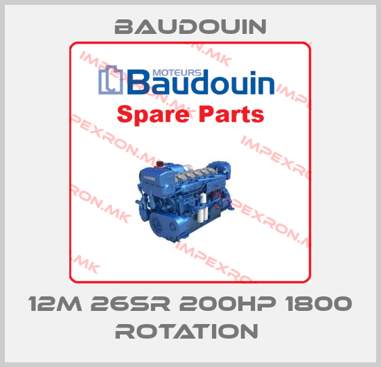 Baudouin-12M 26SR 200HP 1800 ROTATION price