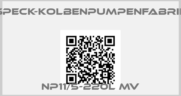 SPECK-KOLBENPUMPENFABRIK-NP11/5-220L MVprice