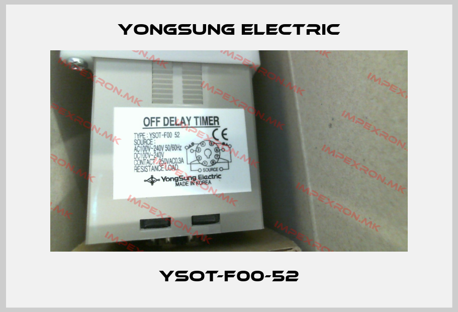 YongSung Electric-YSOT-F00-52price