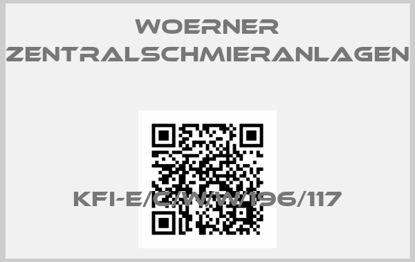 WOERNER Zentralschmieranlagen-KFI-E/C/W/W/196/117price