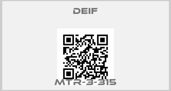 Deif-MTR-3-315price