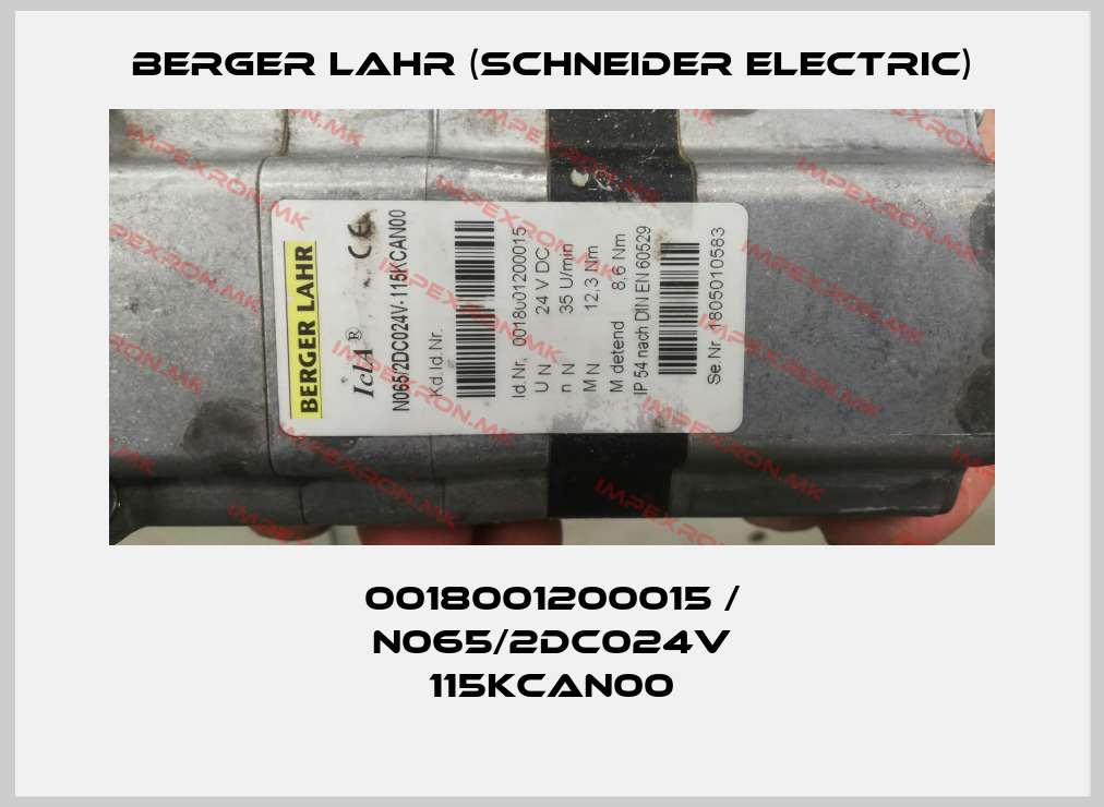 Berger Lahr (Schneider Electric)-0018001200015 / N065/2DC024V 115KCAN00price