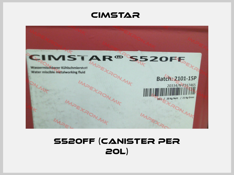 Cimstar -S520FF (canister per 20l)price