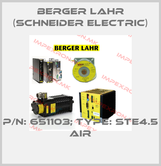 Berger Lahr (Schneider Electric)-P/N: 651103; Type: STE4.5 Airprice