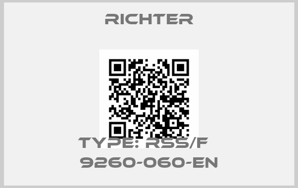 RICHTER-Type: RSS/F   9260-060-enprice