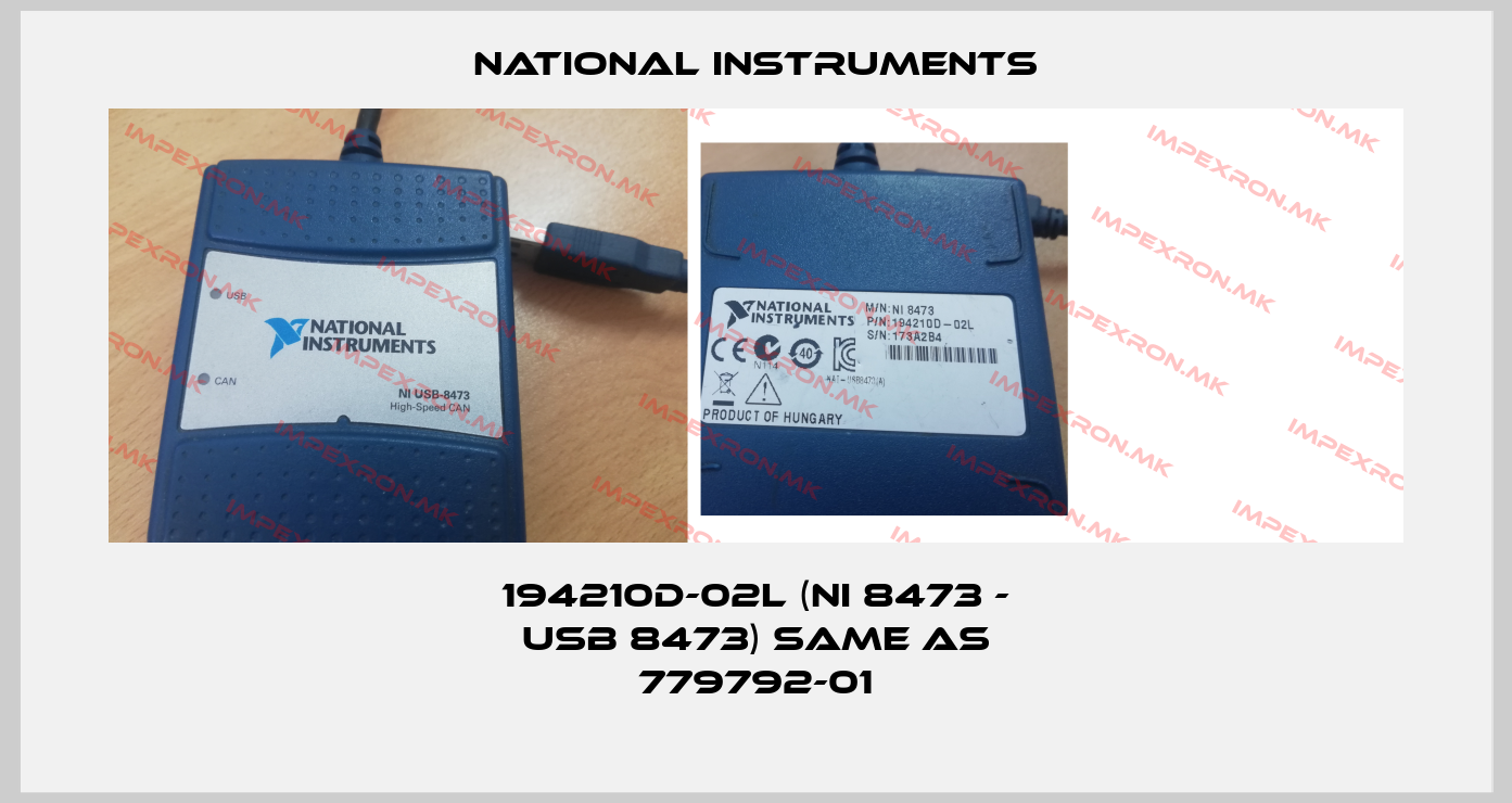 National Instruments-194210D-02L (NI 8473 - USB 8473) same as 779792-01price