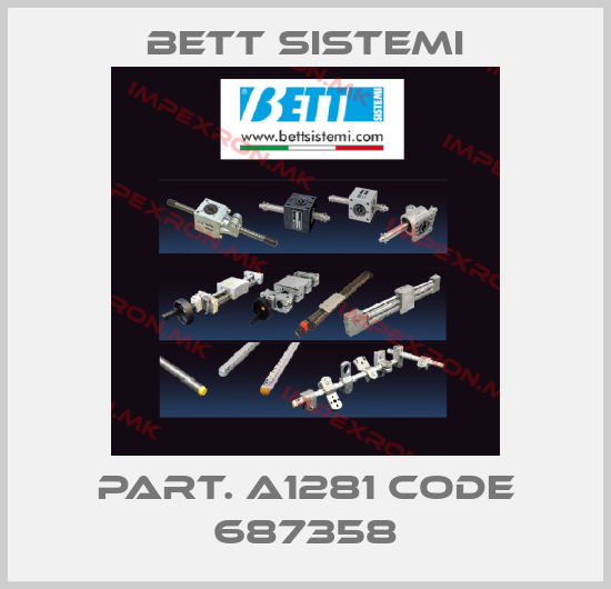 BETT SISTEMI-part. A1281 code 687358price