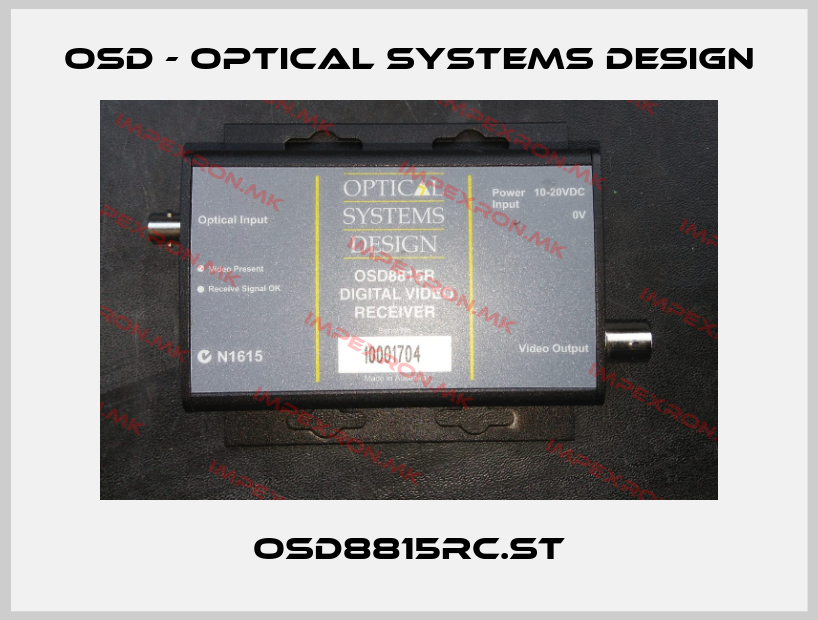 OSD - OPTICAL SYSTEMS DESIGN-OSD8815RC.STprice