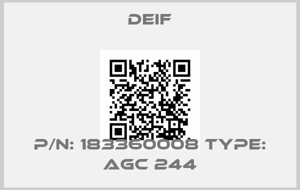 Deif-P/N: 183360008 Type: AGC 244price