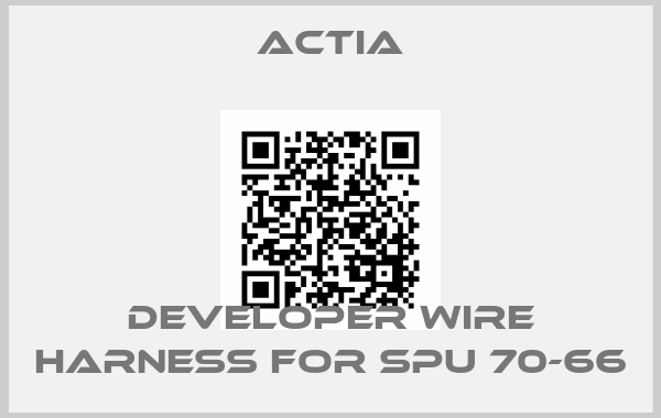 Actia-developer wire harness for SPU 70-66price