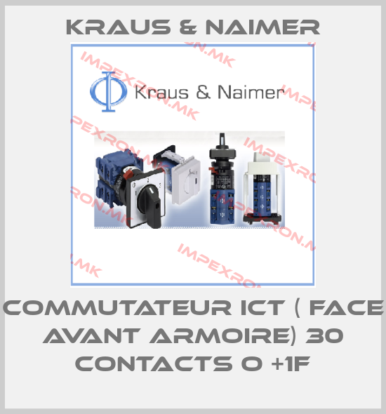 Kraus & Naimer-Commutateur ICT ( face avant armoire) 30 contacts O +1Fprice