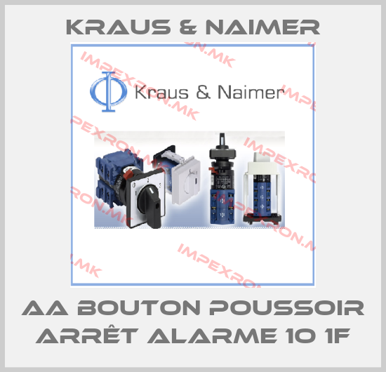 Kraus & Naimer-AA Bouton poussoir Arrêt alarme 1O 1Fprice