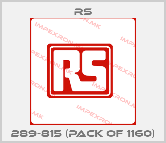 RS-289-815 (pack of 1160)price