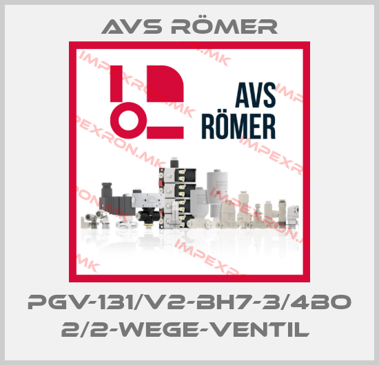 Avs Römer-PGV-131/V2-BH7-3/4BO 2/2-WEGE-VENTIL price