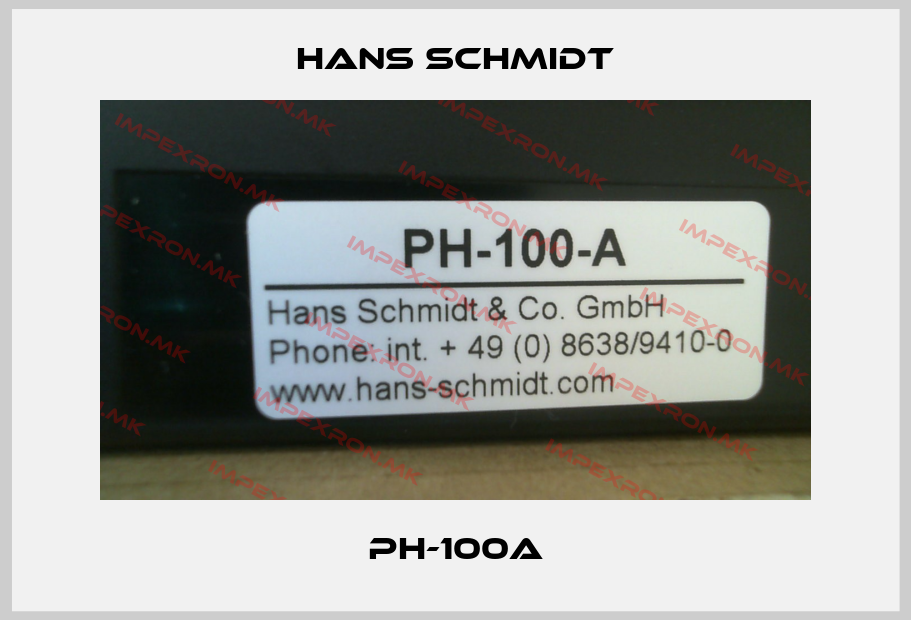 Hans Schmidt-PH-100Aprice