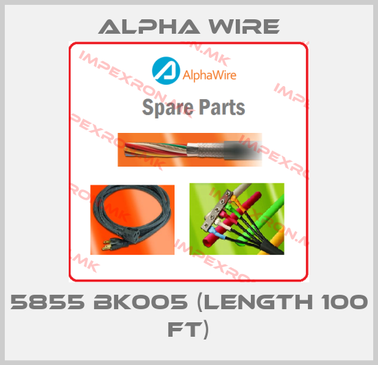 Alpha Wire-5855 BK005 (length 100 ft)price