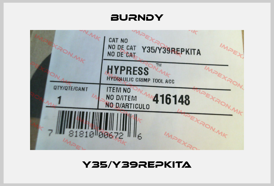 Burndy-Y35/Y39REPKITAprice