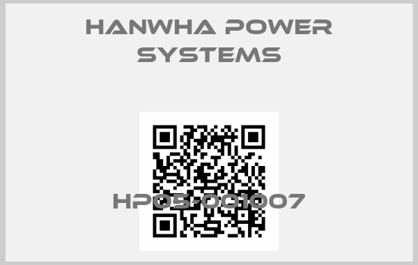 Hanwha Power Systems-HP05-001007price