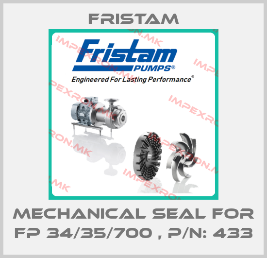 Fristam-Mechanical seal for FP 34/35/700 , P/N: 433price