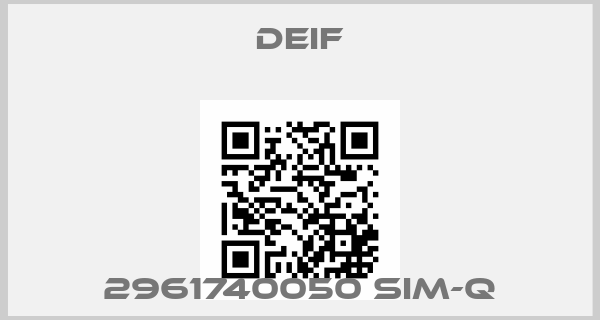 Deif-2961740050 SIM-Qprice