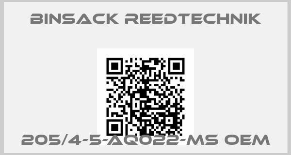Binsack Reedtechnik-205/4-5-AQ022-MS OEMprice