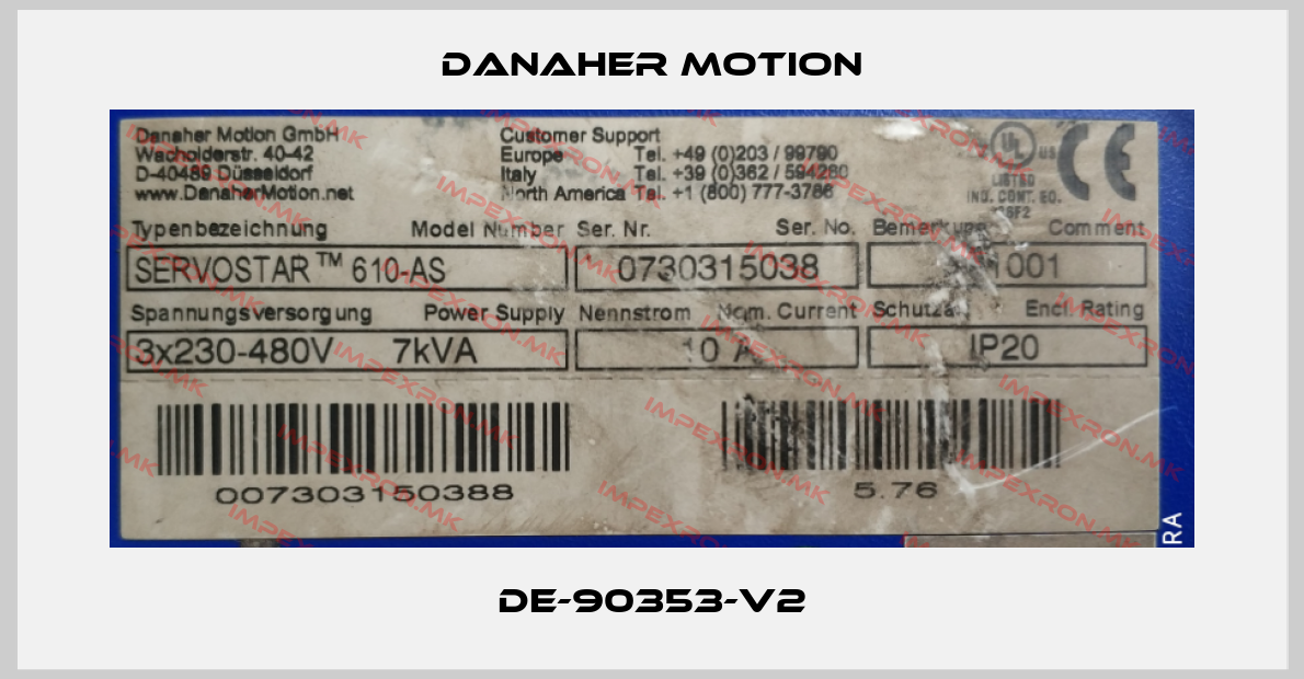 Danaher Motion-DE-90353-V2price