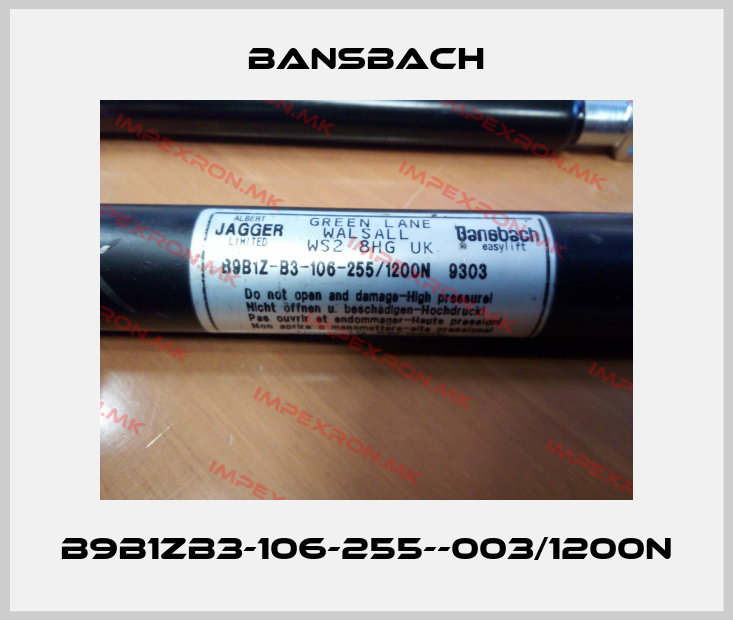 Bansbach-B9B1ZB3-106-255--003/1200Nprice