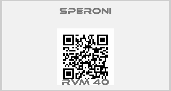 SPERONI-RVM 40price
