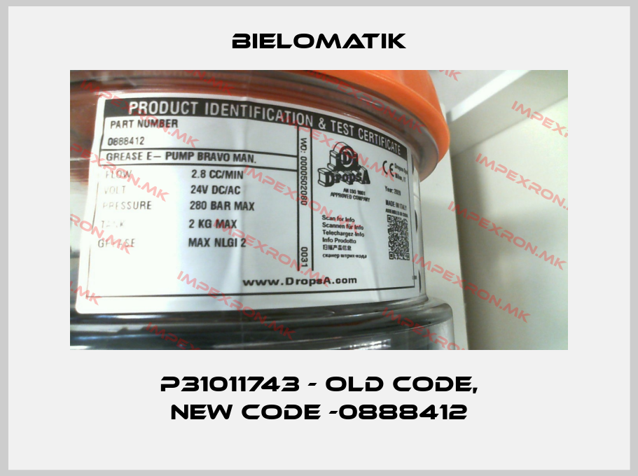 Bielomatik-P31011743 - old code, new code -0888412price