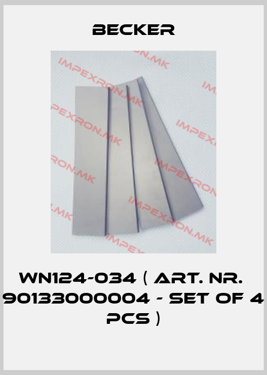 Becker-WN124-034 ( Art. Nr.  90133000004 - Set of 4 pcs )price