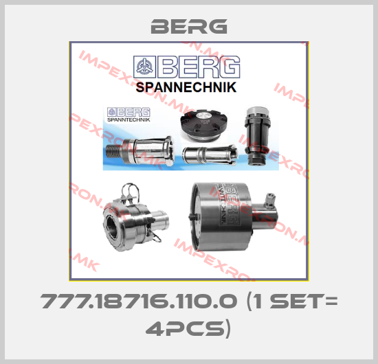 Berg-777.18716.110.0 (1 set= 4pcs)price