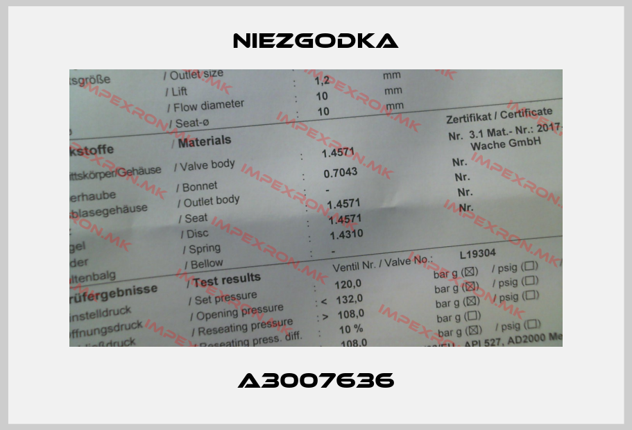 Niezgodka-A3007636price