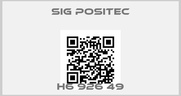 SIG Positec-H6 926 49price